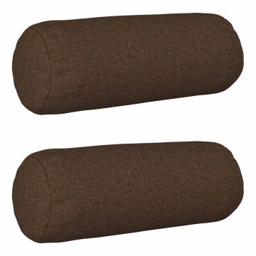 Cuscino con cuscino HEERLEN 2 pz Marrone Tessuto