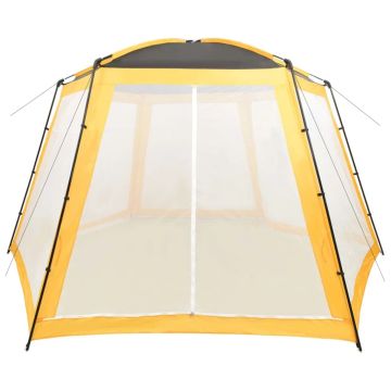 Tenda per Piscina in Tessuto 500x433x250 cm Gialla