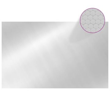 Pellicola Solare Galleggiante Rettangolare Piscina 8x5m Argento