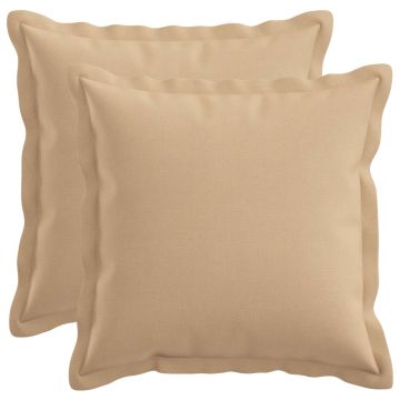 Cuscino con cuscino HOUTEN 2 pz Crema Lino