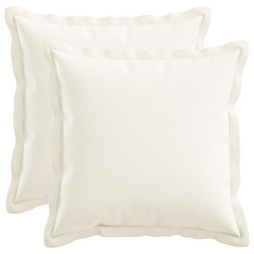 Cuscino con cuscino HOUTEN 2 pz Bianco Lino