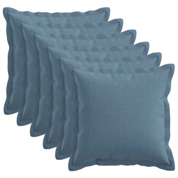 Cuscino con cuscino HOUTEN 6 pz Blu jeans Lino