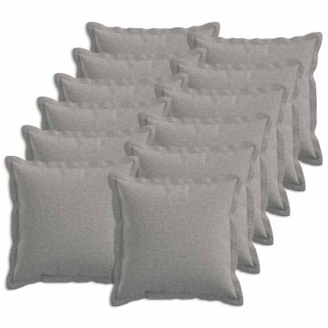 Cuscino con cuscino HOUTEN 12 pz Grigio Nuvola Lino