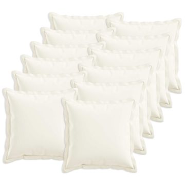 Cuscino con cuscino HOUTEN 12 pz Bianco Lino