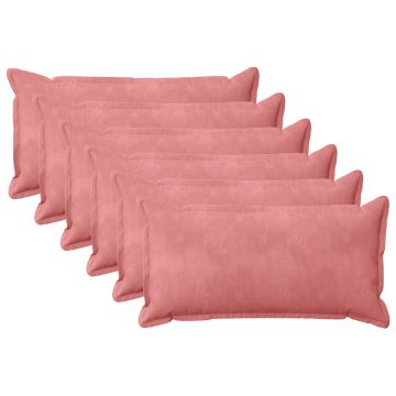 Cuscino con cuscino HOUTEN 6 pz Rosa Velluto