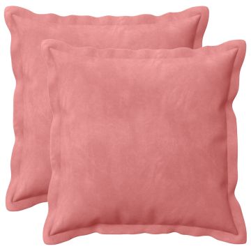 Cuscino con cuscino HOUTEN 2 pz Rosa Velluto