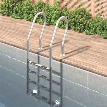 Scala per Piscina 54x38x184,5 cm in Acciaio Inox 304