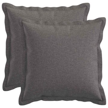 Cuscino con cuscino HOUTEN 2 pz Grigio Chiaro Lino