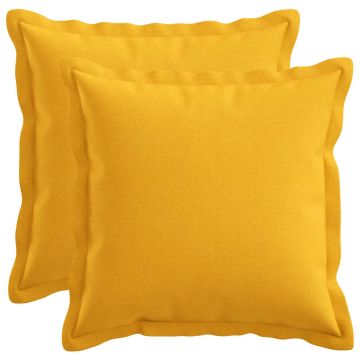 Cuscino con cuscino HOUTEN 2 pz Giallo Chiaro Lino