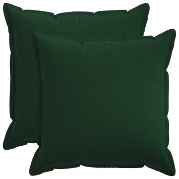 Cuscino con cuscino HOUTEN 2 pz Verde Scuro Lino