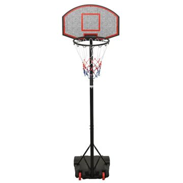 Supporto per Pallacanestro Nero 216-250 cm Polietilene