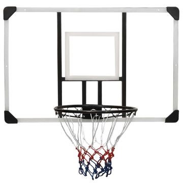 Tabellone Pallacanestro Trasparente 106x69x3 cm Policarbonato