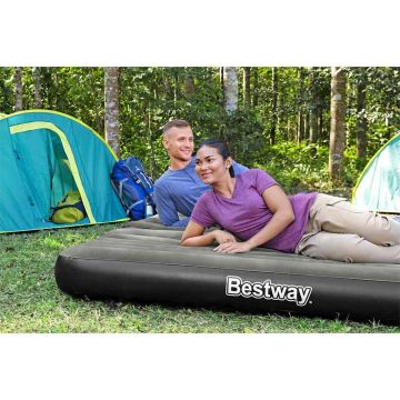 Bestway Letto ad Aria Gonfiabile 3 in 1 Nero e Grigio 188x99x25 cm