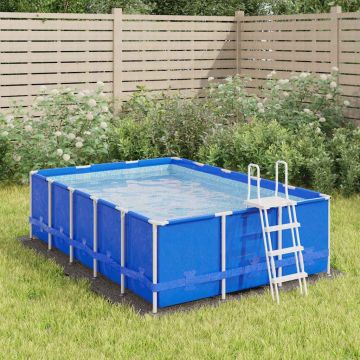 Telo per Fondo Piscina 300 x 220 cm Rettangolare Grigio Chiaro