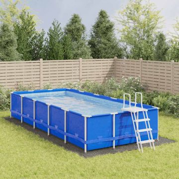 Telo per Fondo Piscina 820 x 420 cm Rettangolare Grigio Chiaro
