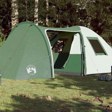 Tenda da Campeggio a Cupola per 6 Persone Verde Impermeabile