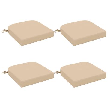 Cuscini per sedile a 4 pezzi SOEST 4 pcs 100% Poliestere Crema