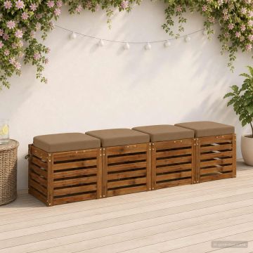 Cuscini per sedile a 4 pezzi SOEST 4 pcs 100% Poliestere