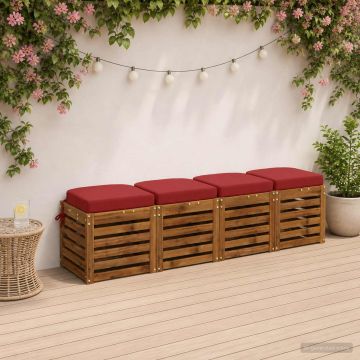 Cuscini per sedile a 4 pezzi SOEST 4 pcs 100% Poliestere
