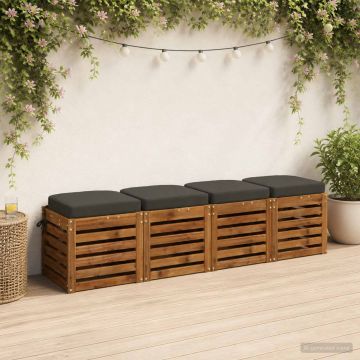 Cuscini per sedile a 4 pezzi SOEST 4 pcs 100% Poliestere
