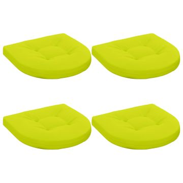Cuscini per Sedia in 4 Pezzi 4 pz 100% Poliestere