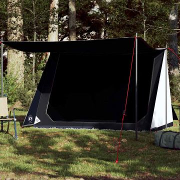 Tenda Campeggio 2 Persone Bianca Tessuto Oscurante Impermeabile