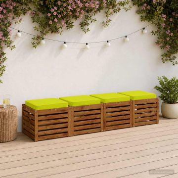 Cuscini per Sedia in 4 Pezzi VUGHT 4 pcs 100% Poliestere
