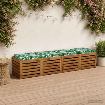 Cuscini per Sedia in 4 Pezzi VUGHT 4 pcs 100% Poliestere
