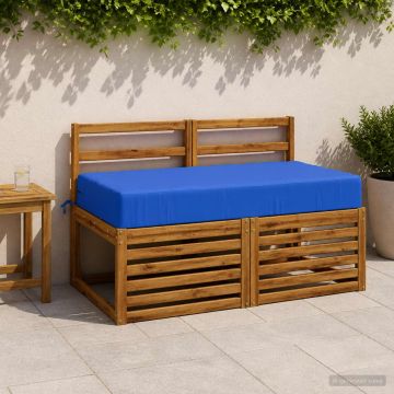 Cuscino per la seduta SOEST 100% Poliestere Blu reale