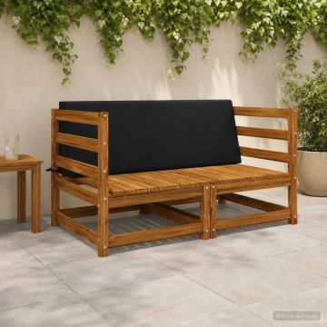 Cuscino schienale SOEST 100% Poliestere Nero 120 x 20 x 40 cm