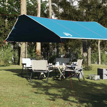 Telone da Campeggio Blu 420x440 cm Impermeabile