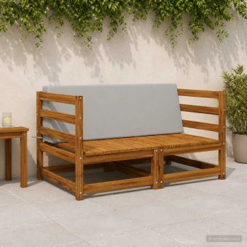 Cuscino schienale SOEST 100% Poliestere Grigio 120 x 20 x 40 cm