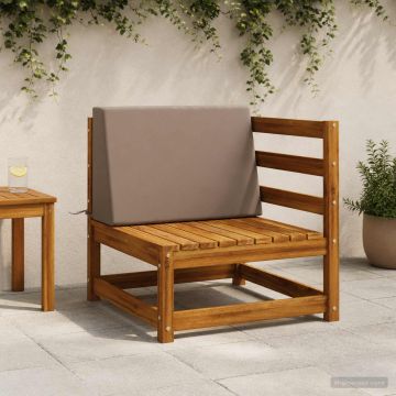 Cuscino schienale SOEST 100% Poliestere Tortora 60 x 20 x 40 cm