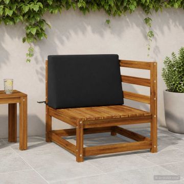 Cuscino schienale SOEST 100% Poliestere Nero 60 x 20 x 40 cm