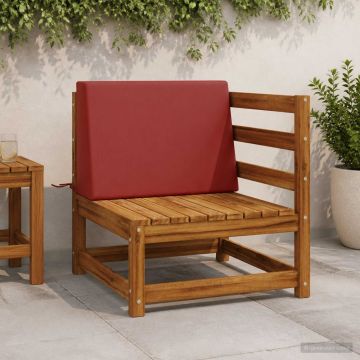Cuscino schienale SOEST 100% Poliestere Rosso 60 x 20 x 40 cm
