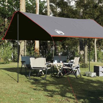 Telone da Campeggio Grigio e Arancione 430x380x210 cm Impermeabile