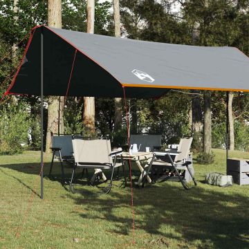 Telone da Campeggio Grigio e Arancione 460x305x210 cm Impermeabile
