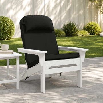 Cuscino per Lounger Sole 100% Poliestere Nero 55 x 124 x 5 cm