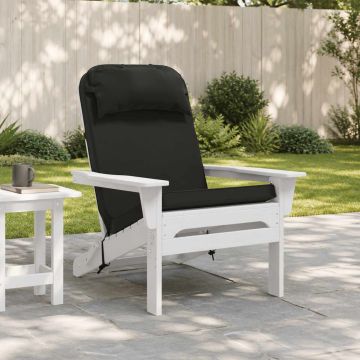 Cuscino per Lounger Sole 100% Poliestere Nero 55 x 124 x 5 cm