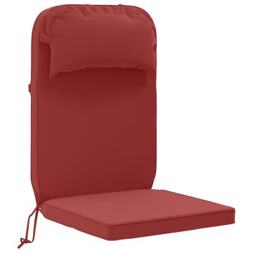 Cuscino per Lounger Sole 100% Poliestere Rosso Vino