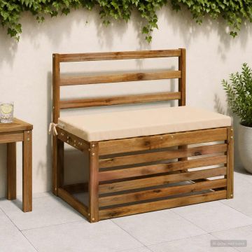 Cuscini per Panchina a 2 Pezzi SOEST 2 pz 100% Poliestere Crema