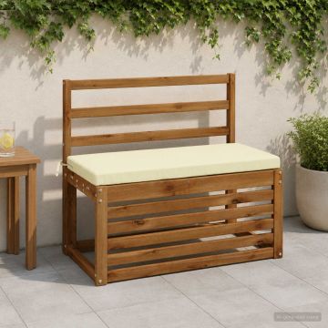 Cuscino per panchina SOEST 100% Poliestere Crema 80 x 40 x 5 cm