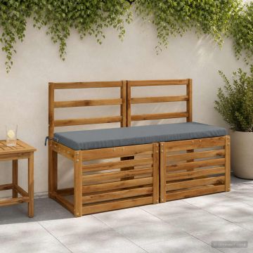 Cuscino per panchina SOEST 100% Poliestere Blu 100 x 40 x 5 cm