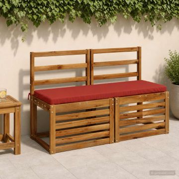 Cuscino per panchina SOEST 100% Poliestere Rosso