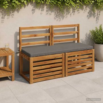Cuscino per panchina SOEST 100% Poliestere Grigio