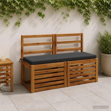 Cuscino per panchina SOEST 100% Poliestere Antracite
