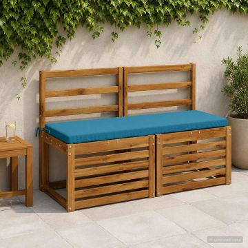 Cuscino per panchina SOEST 100% Poliestere Azzurro