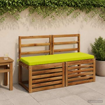 Cuscino per panchina SOEST 100% Poliestere Verde brillante.