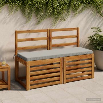 Cuscino per panchina SOEST 100% Poliestere Grigio