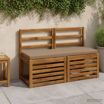 Cuscino per panchina SOEST 100% Poliestere Tortora